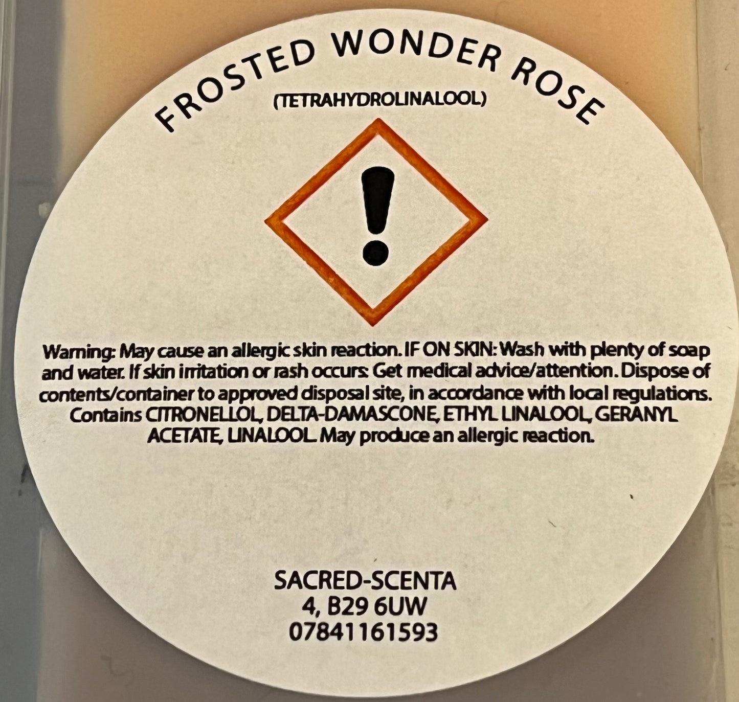 Frosted Wonder Rose Wax Melt Clamshell