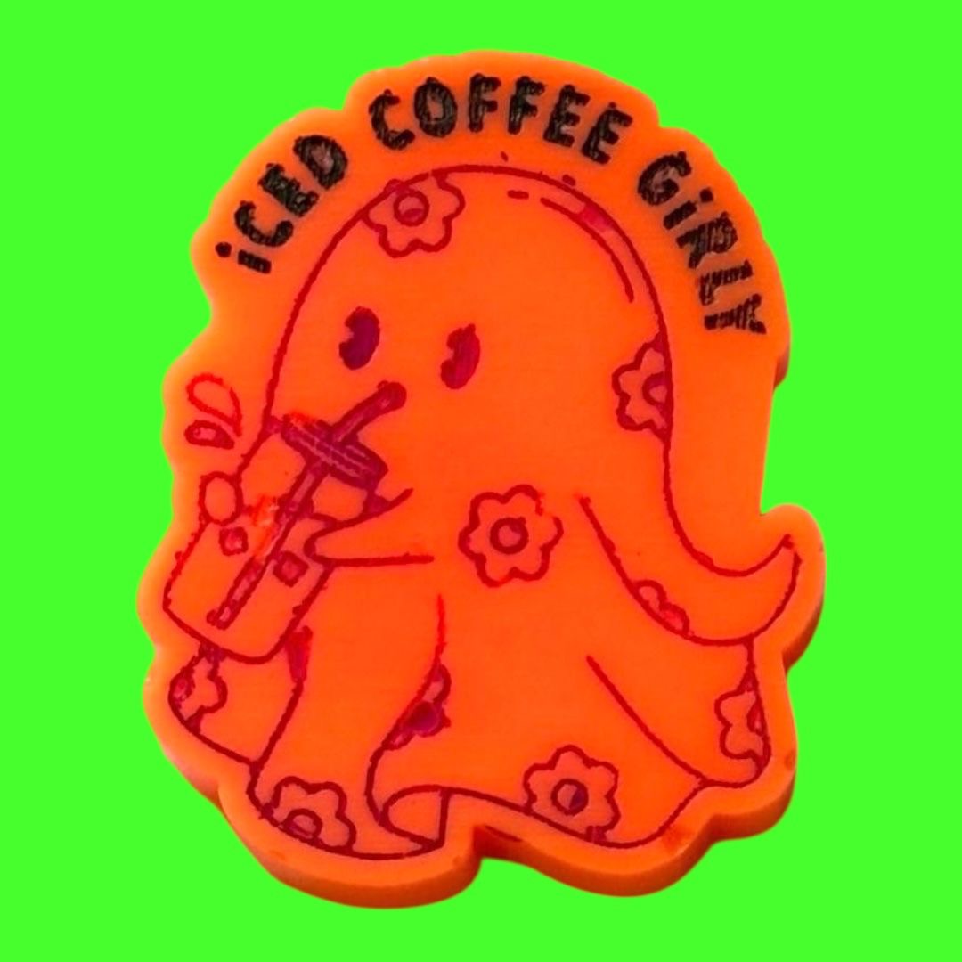 Iced Coffee Girly wax melt shape