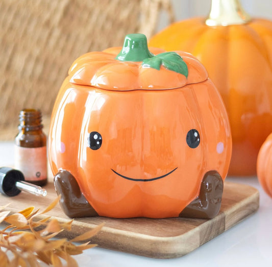 Cute Smiling Pumpkin Burner