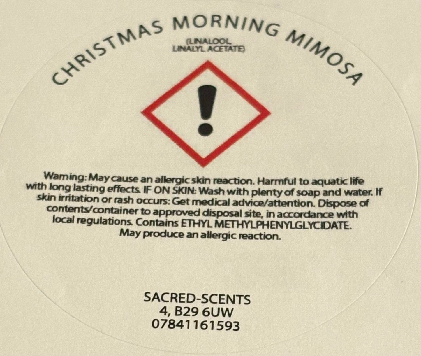 Christmas Morning Mimosa Christmas Wax Melt Clamshell