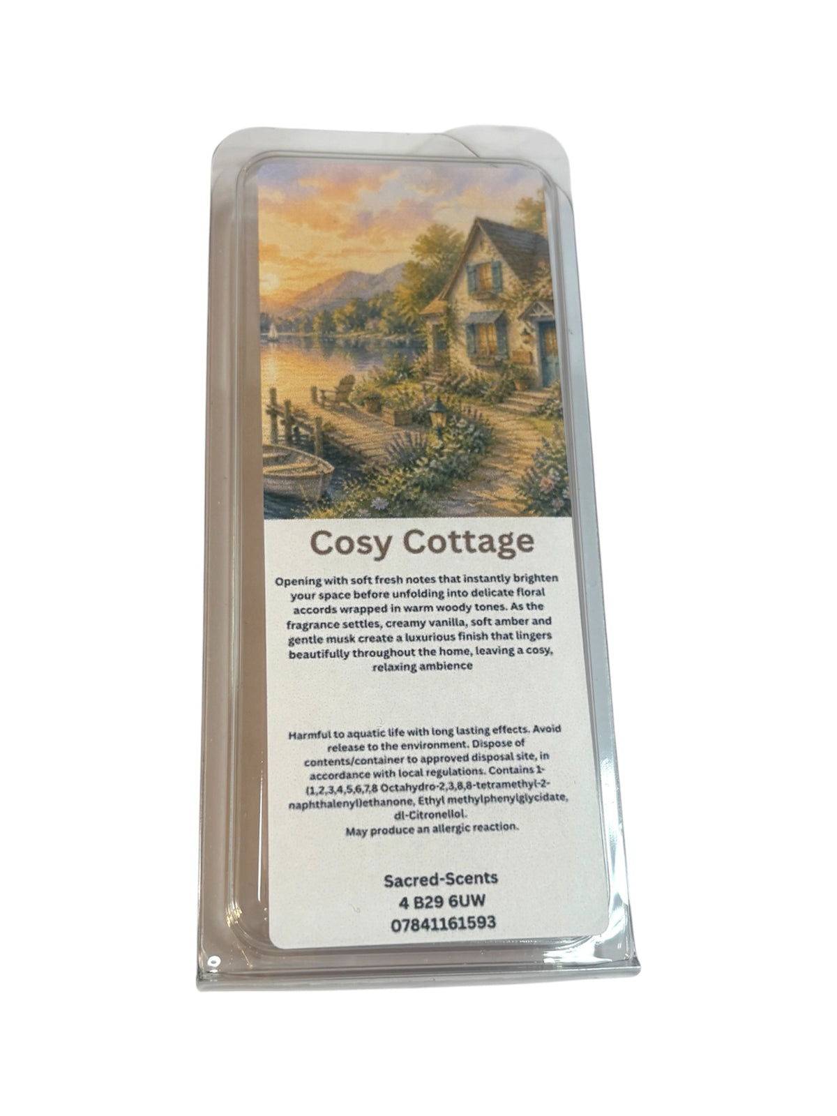 Cosy Cottage wax melt clamshell
