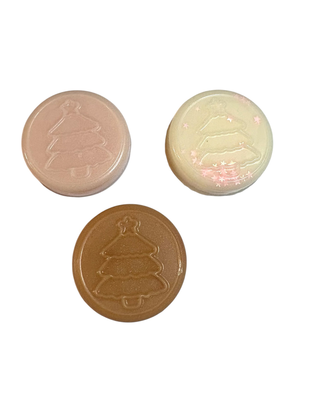Christmas Tree shaped mini wax melt clamshell