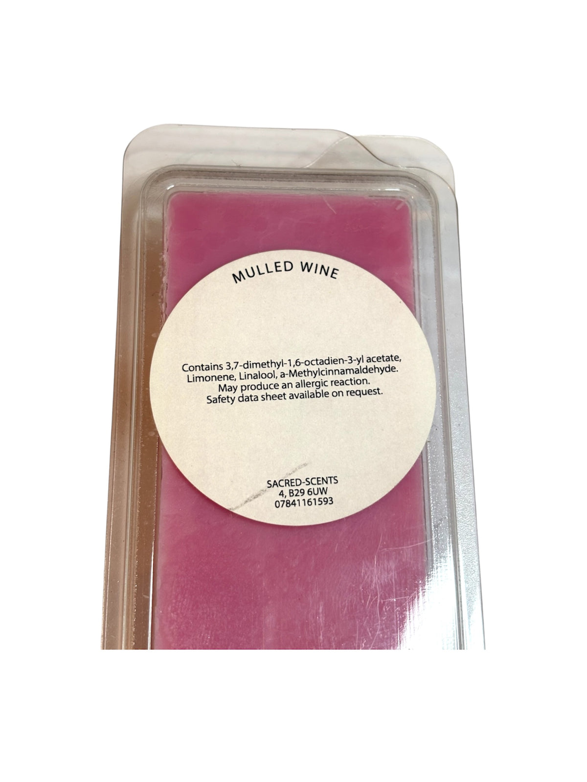 Mulled Wine Christmas Wax Melt Clamshell
