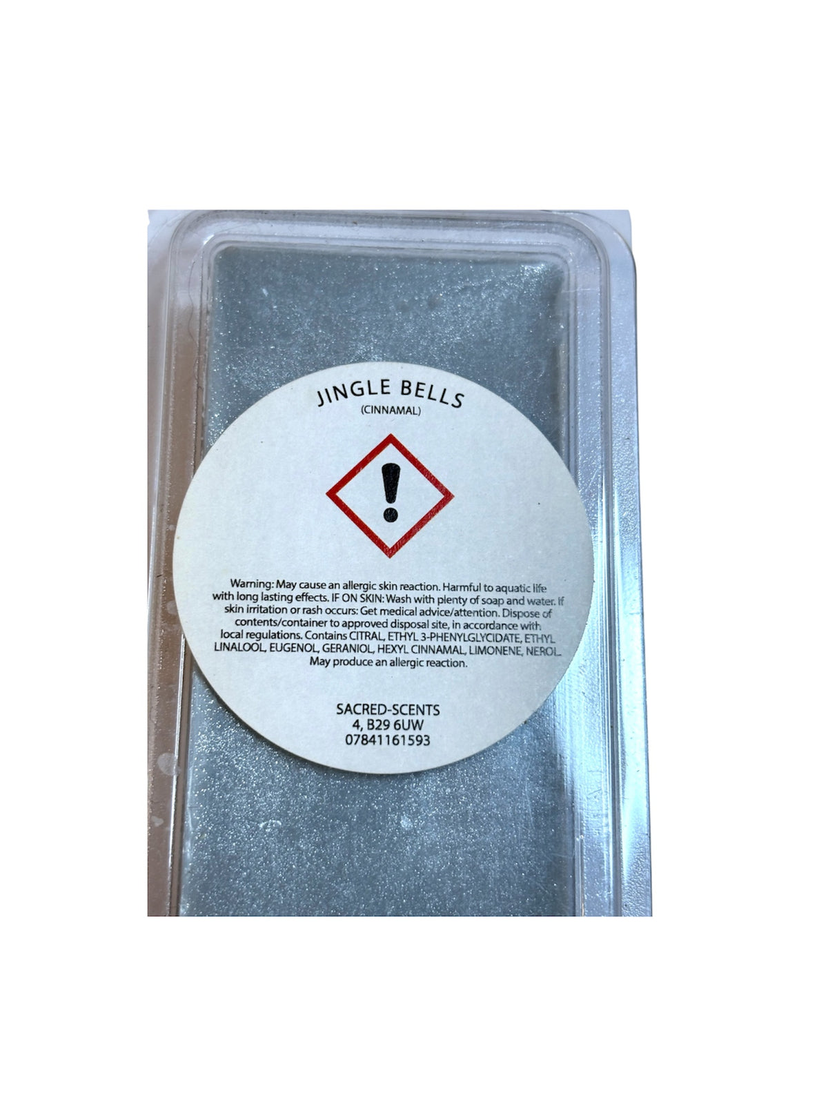 Jingle Bells Christmas Wax Melt Clamshell