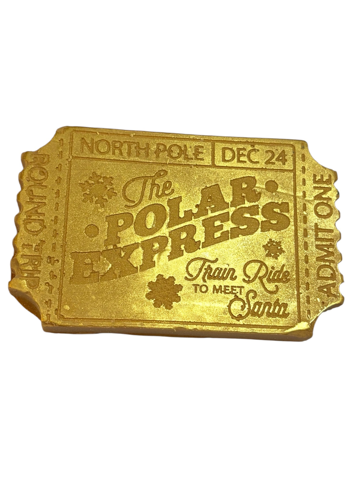Polar Express Golden Ticket wax melt shape