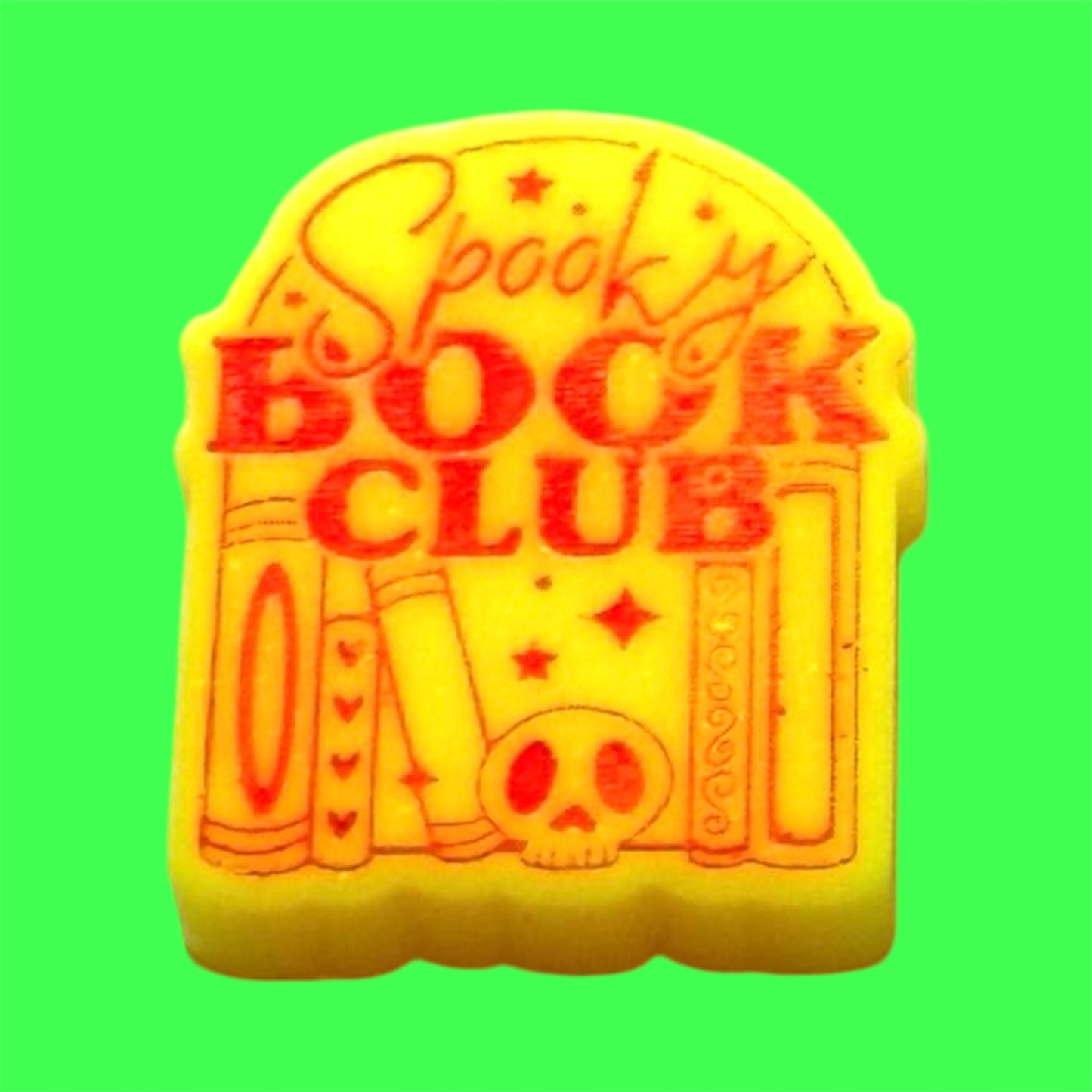 Spooky Book Club wax melt shape