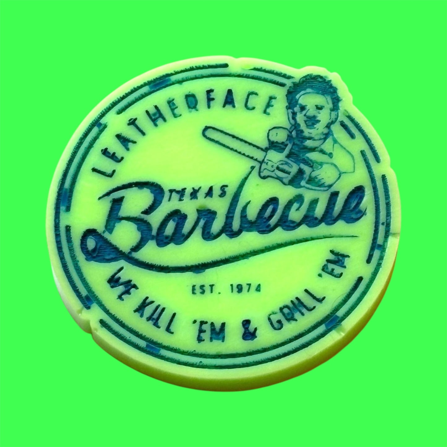 Leatherface Texas Barbecue wax melt shape