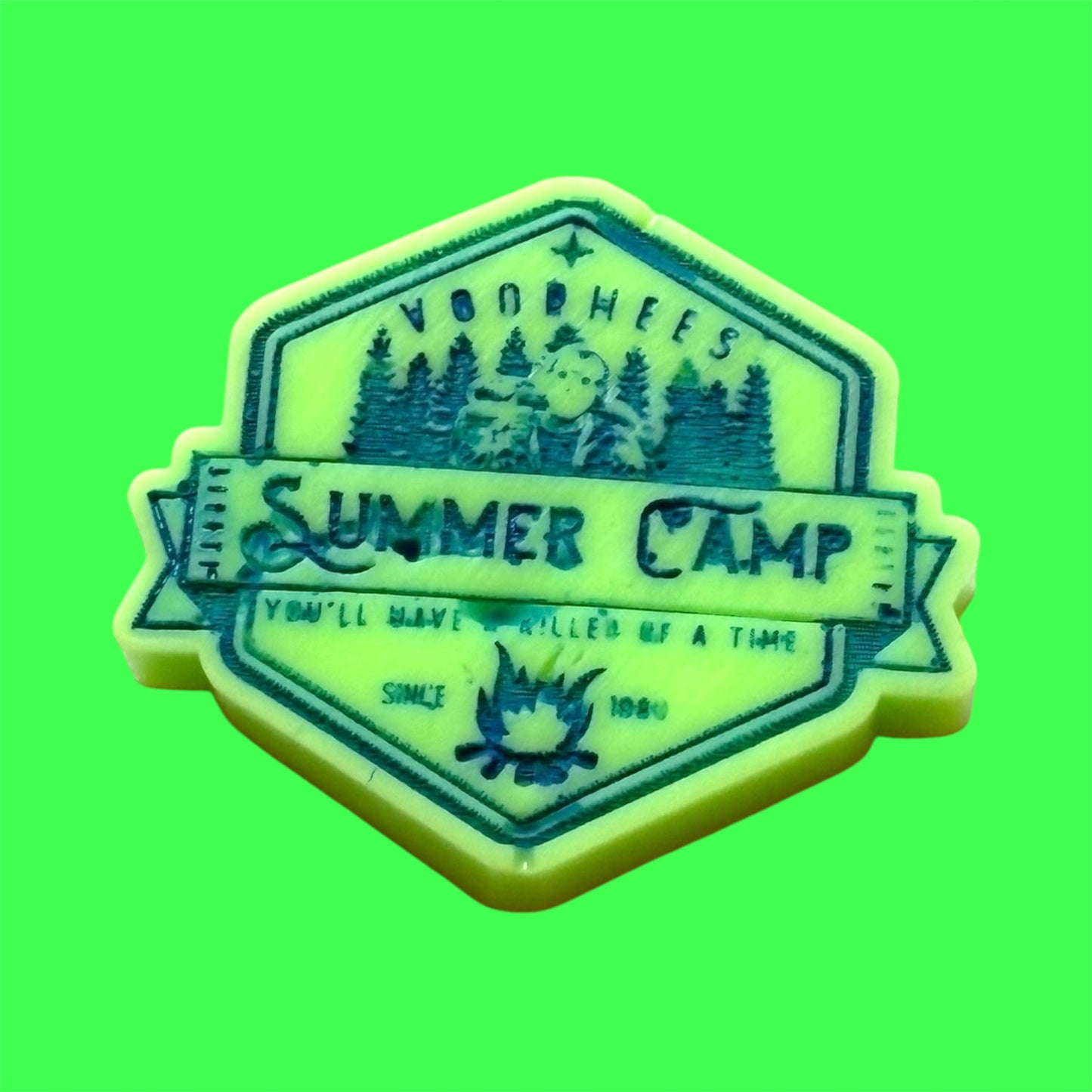 Vorrhees Summer Camp wax melt shape