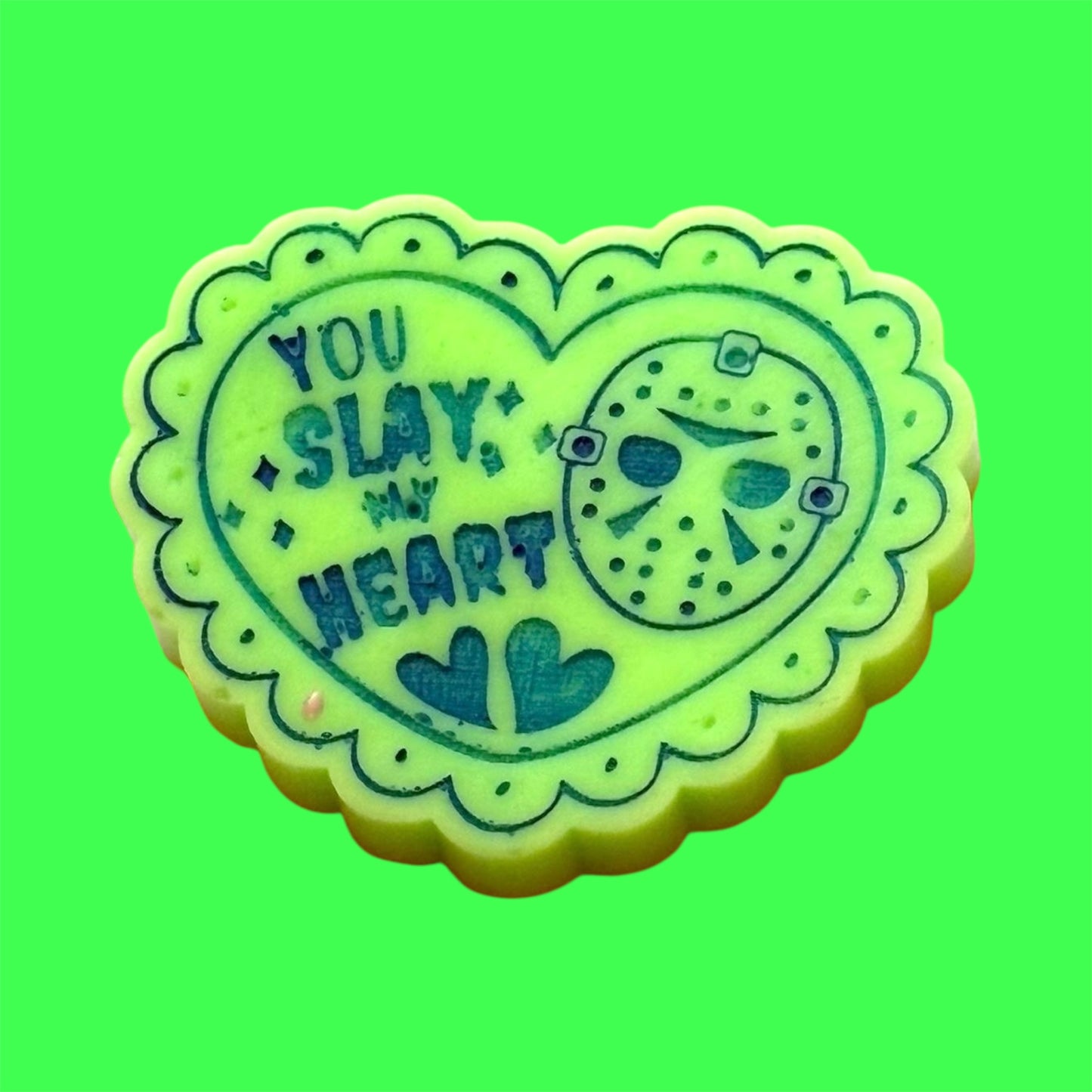 You Slay My Heart wax melt shape
