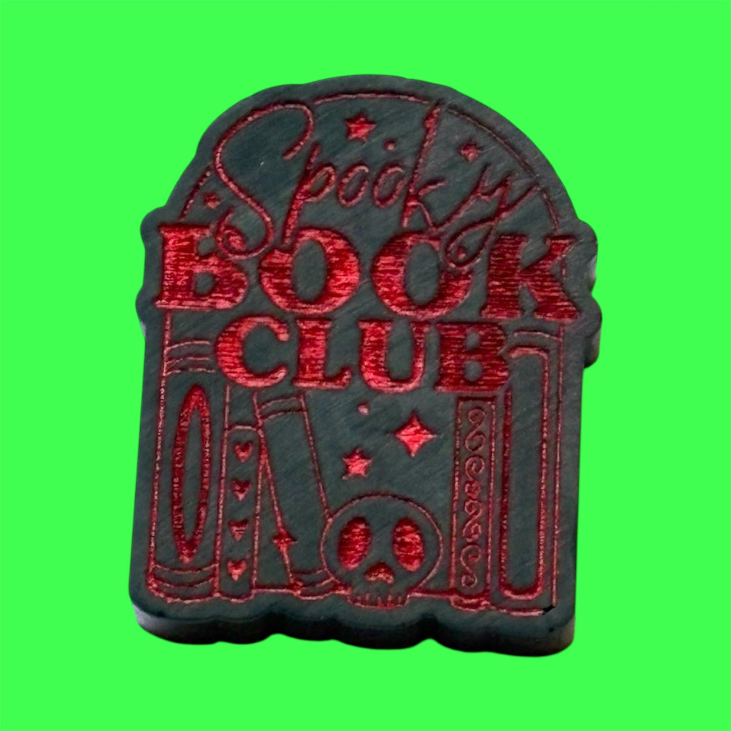 Spooky Book Club wax melt shape