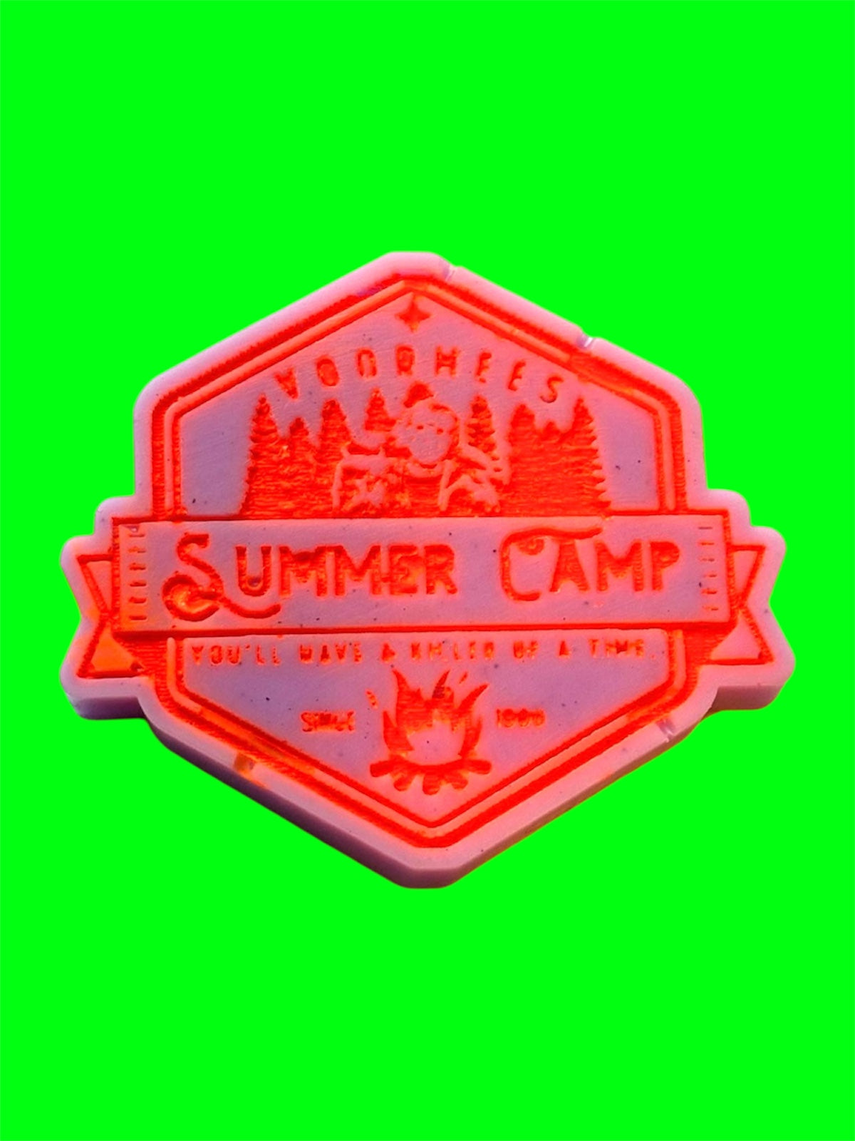 Vorrhees Summer Camp wax melt shape