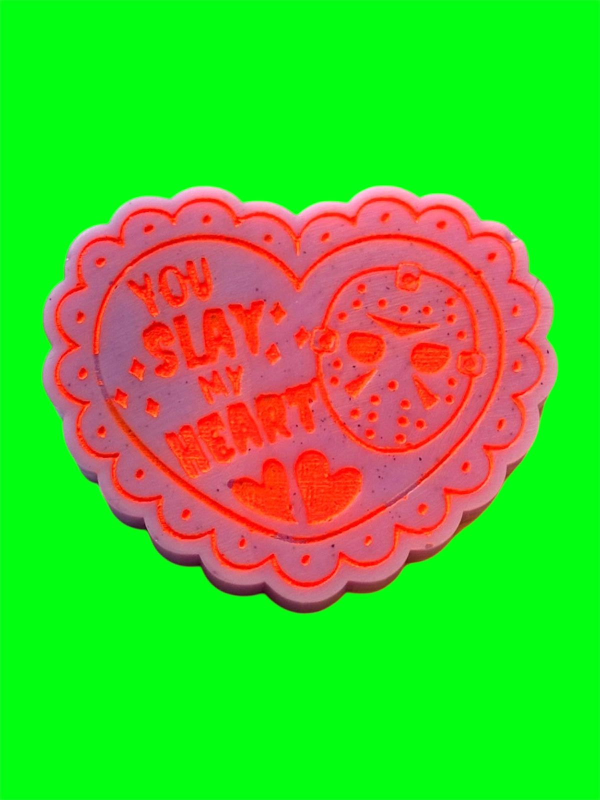 You Slay My Heart wax melt shape