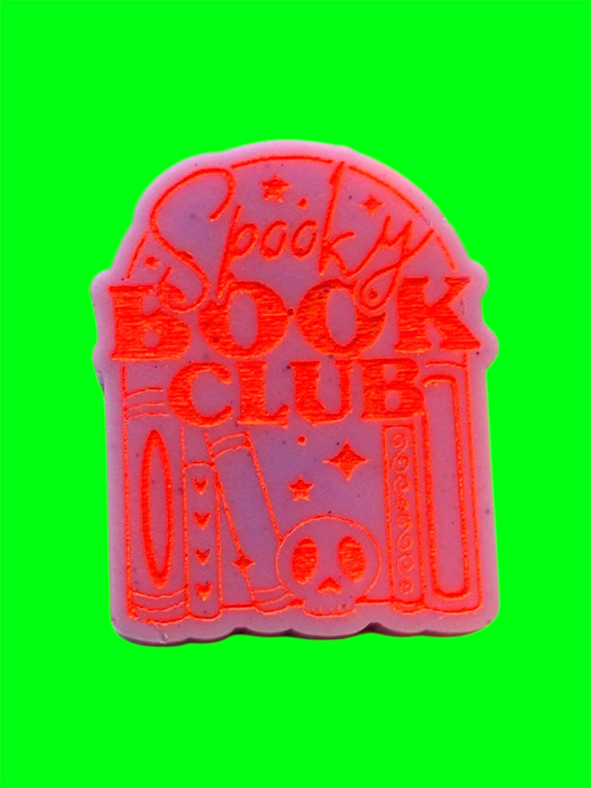 Spooky Book Club wax melt shape
