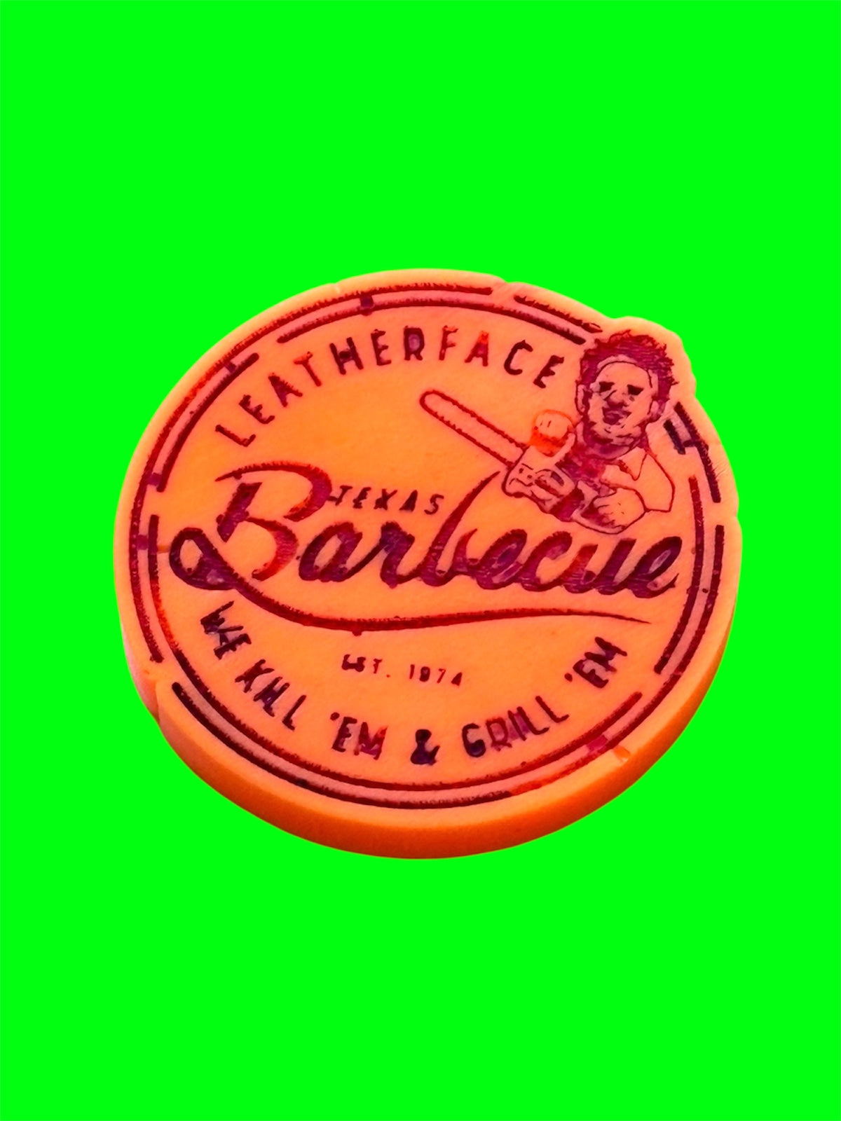 Leatherface Texas Barbecue wax melt shape
