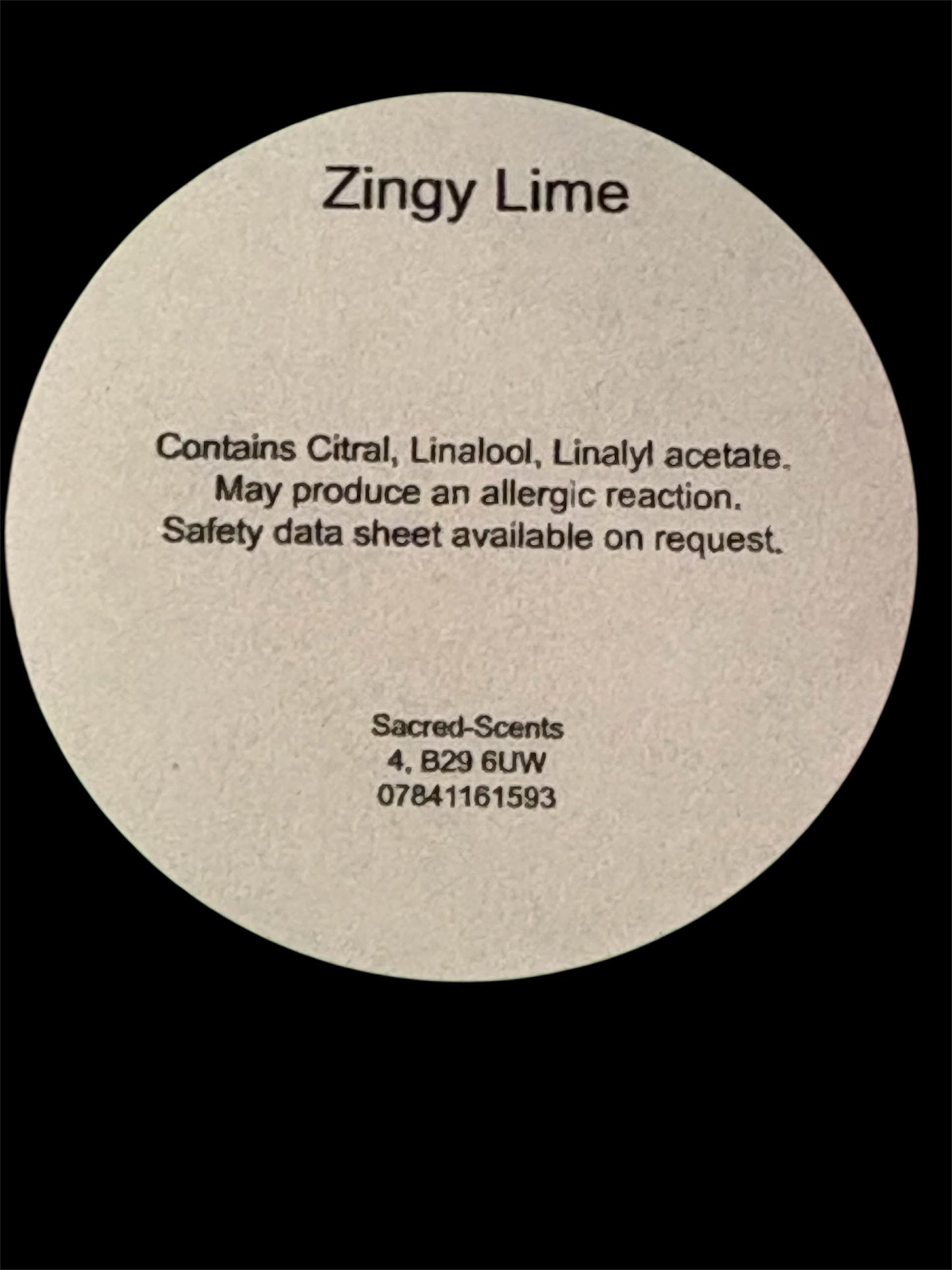 Zingy Lime wax melt clamshell