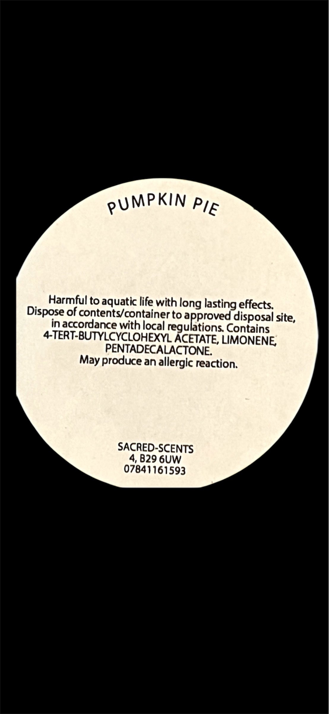 Pumpkin Pie clamshell