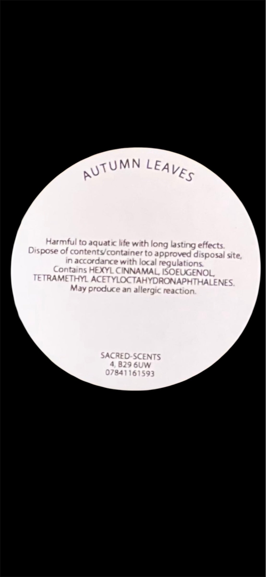 Autumn Leaves wax melt clamshell