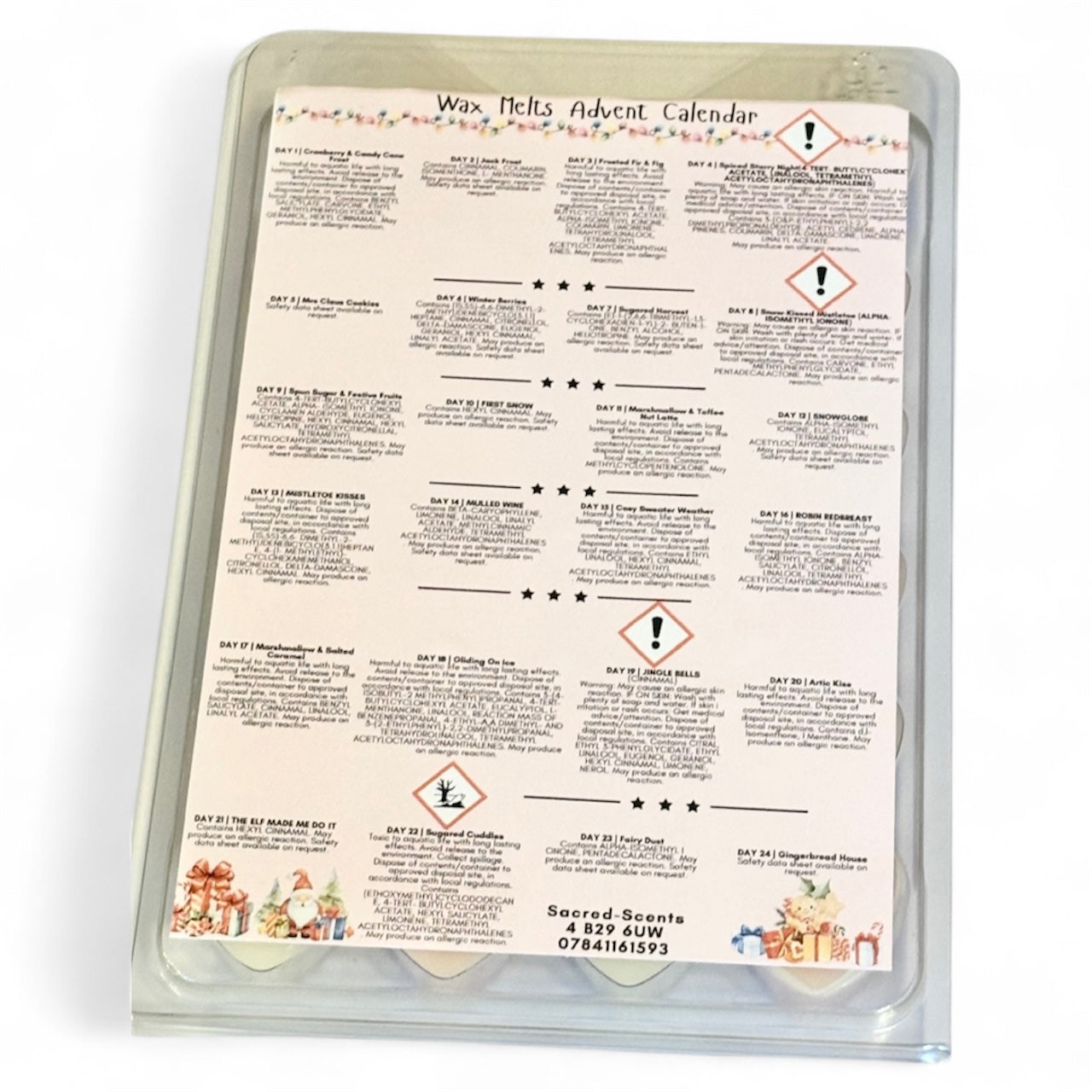 24-Day Wax Melt Advent Calendar – Christmas Star Collection