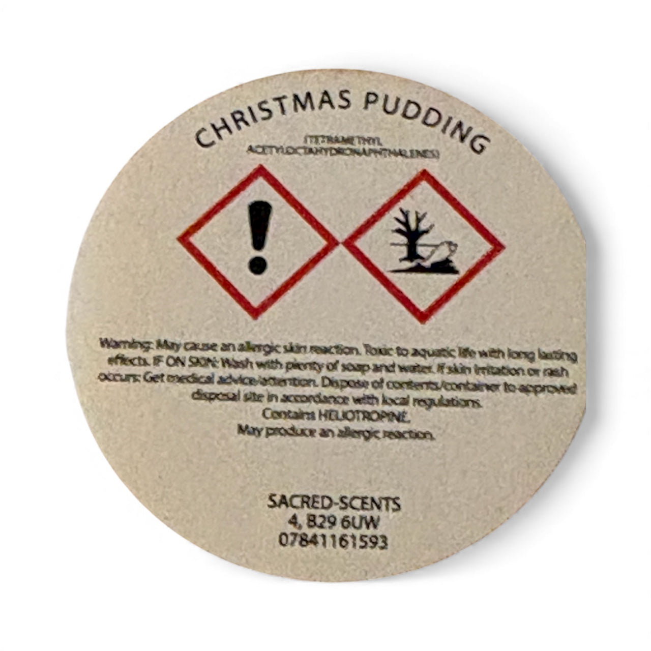 Christmas Pudding Christmas Wax Melt Clamshell