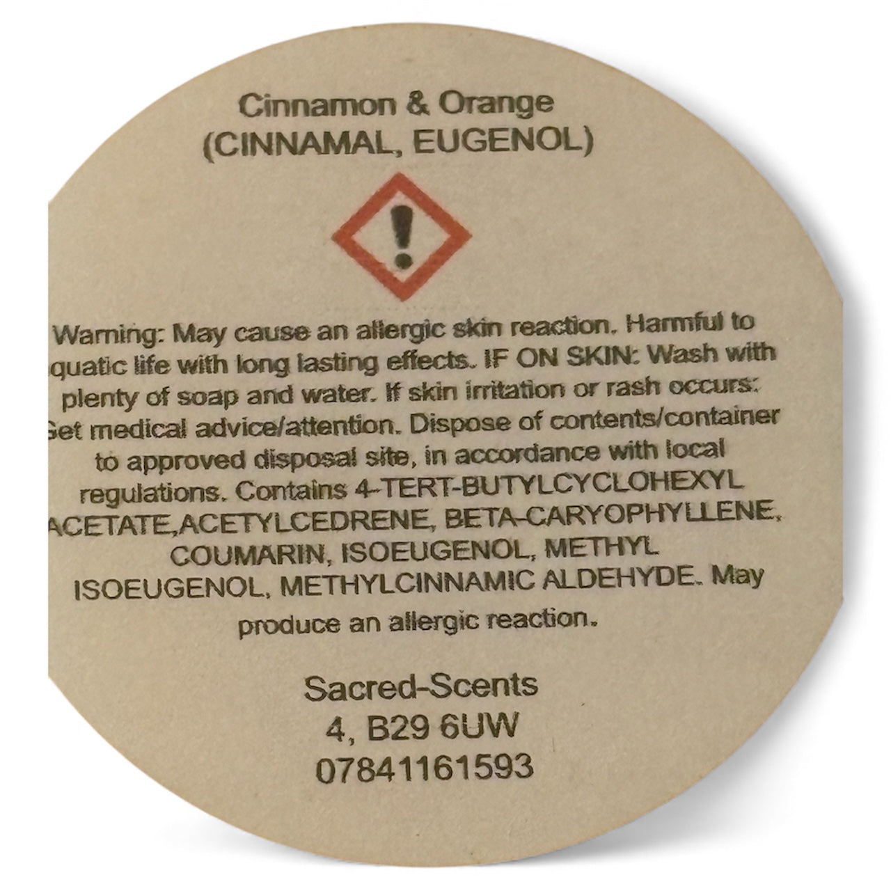 Cinnamon & Orange Christmas Wax Melt Clamshell