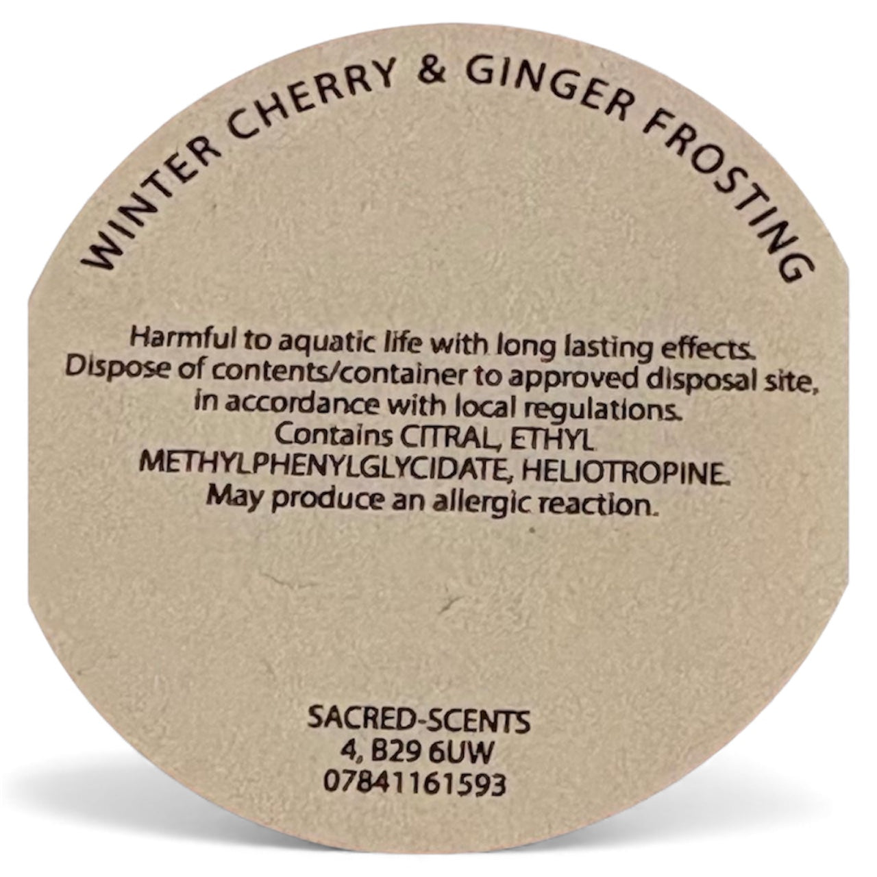 Winter Cherry & Ginger Frosting Christmas Wax Melt Clamshell