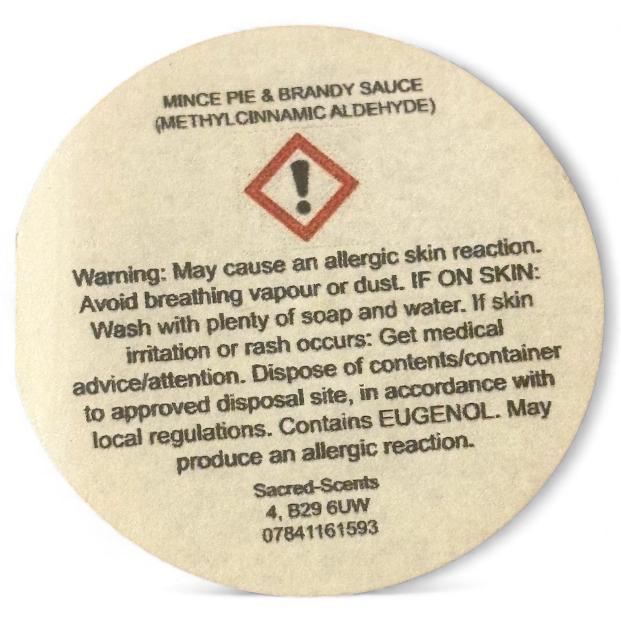 Mince Pie & Brandy Sauce Christmas Wax Melt Clamshell