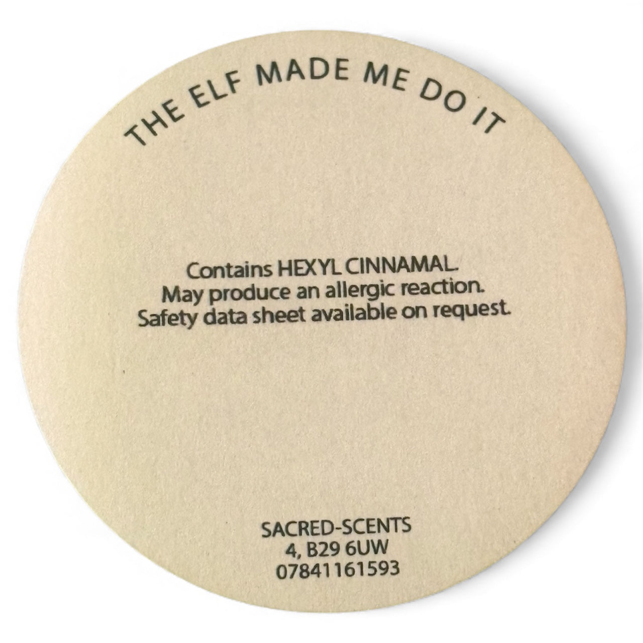 The Elf Made Me Do It Christmas Wax Melt Clamshell