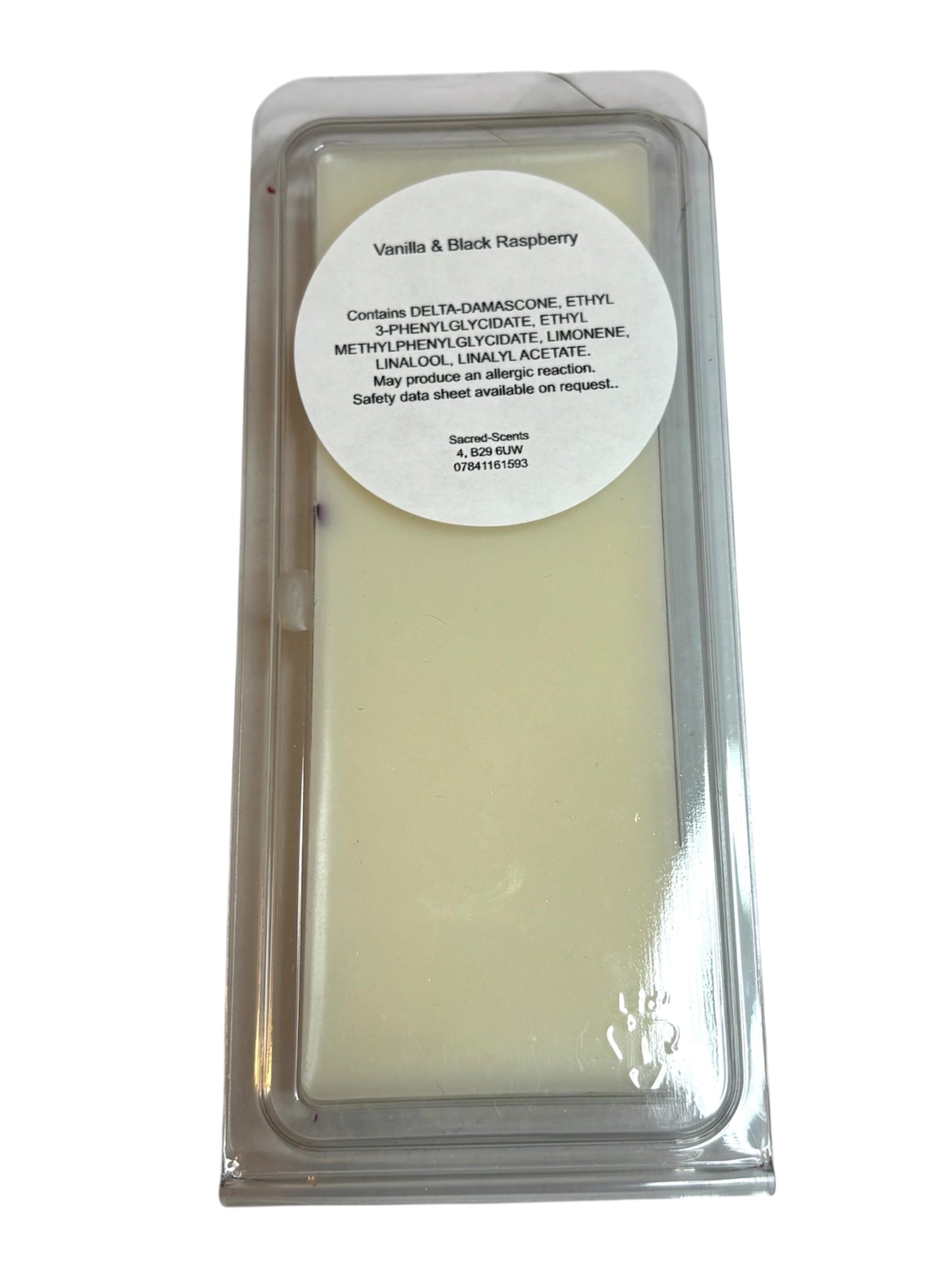 Vanilla & Black Raspberry Wax Melt Clamshell