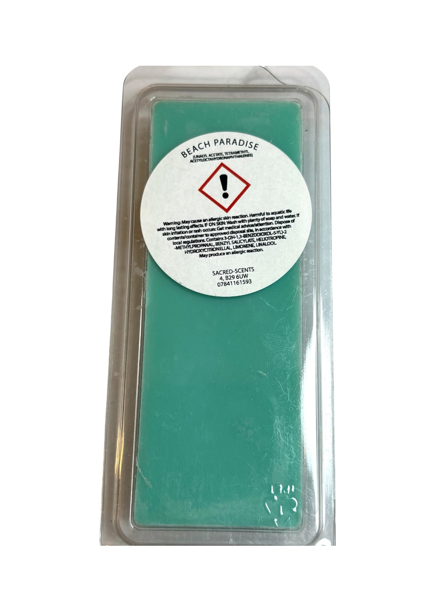 Beach Paradise Wax Melt clamshell