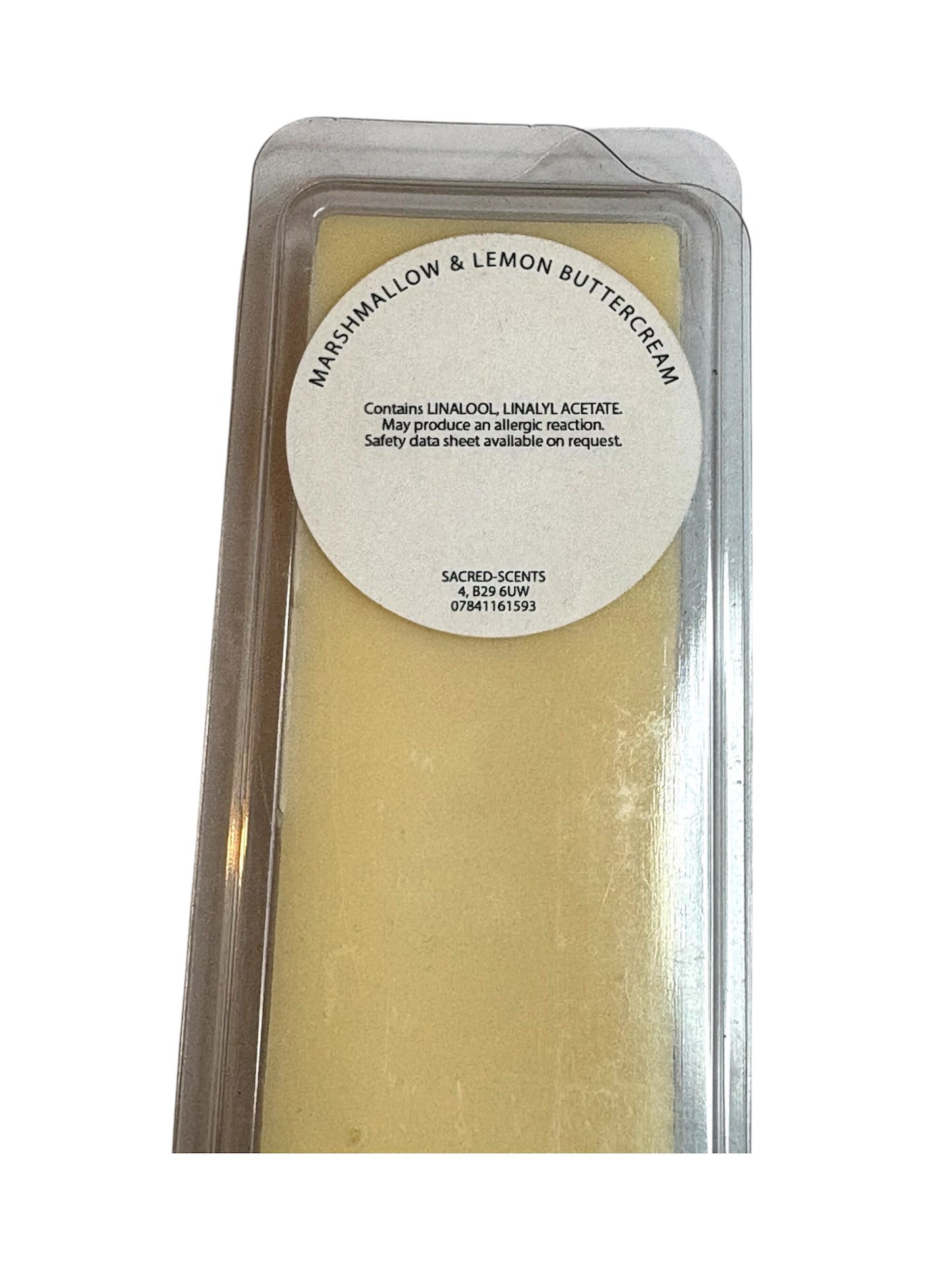 Marshmallow & Lemon Buttercream Wax Melt Clamshell
