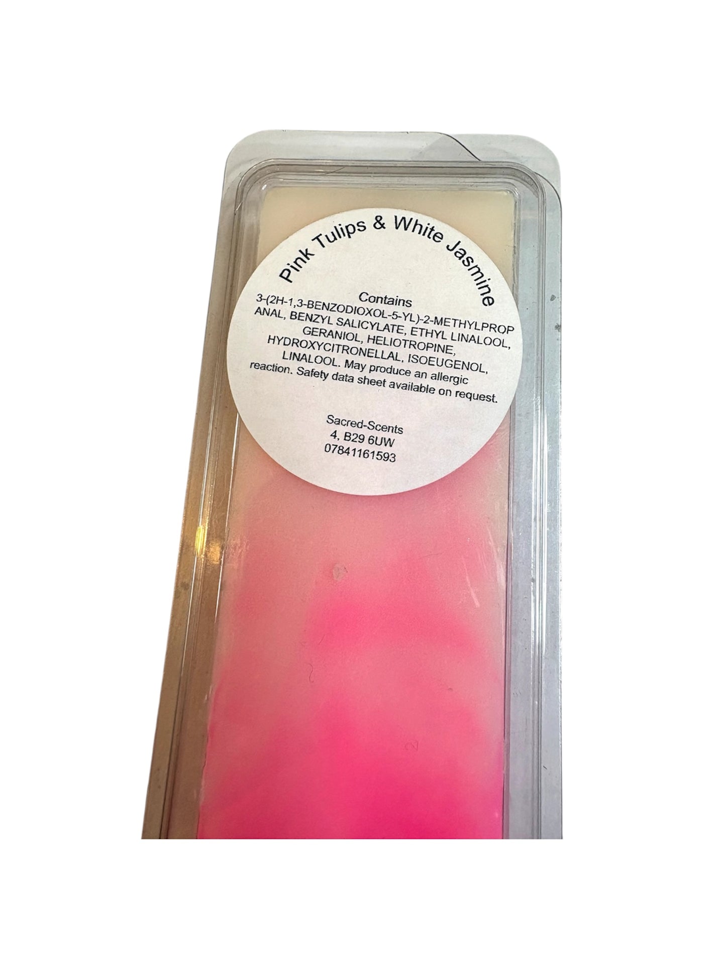 Pink Tulips & White Jasmine Wax Melt Clamshell