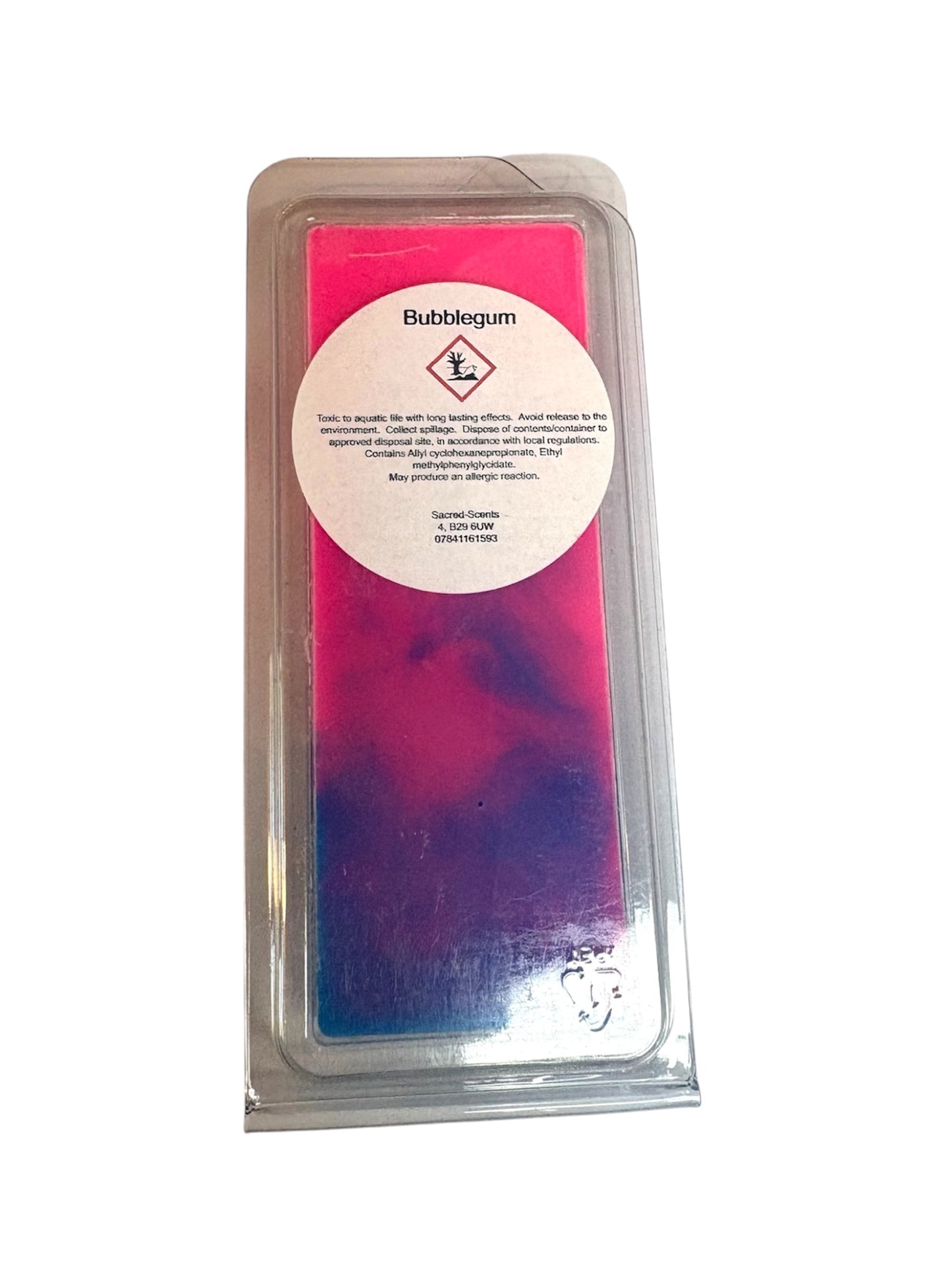 Bubblegum wax melt clamshell