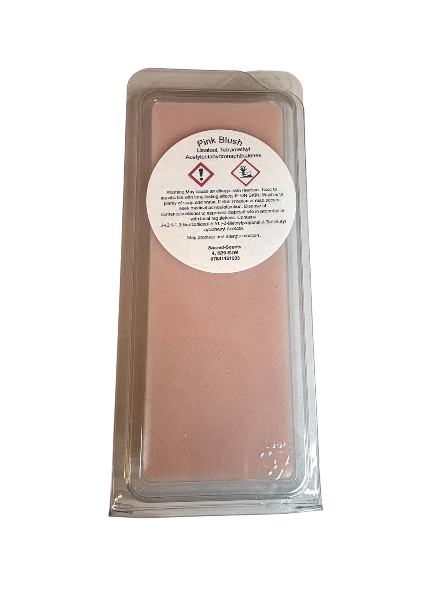 Pink Blush wax melt clamshell