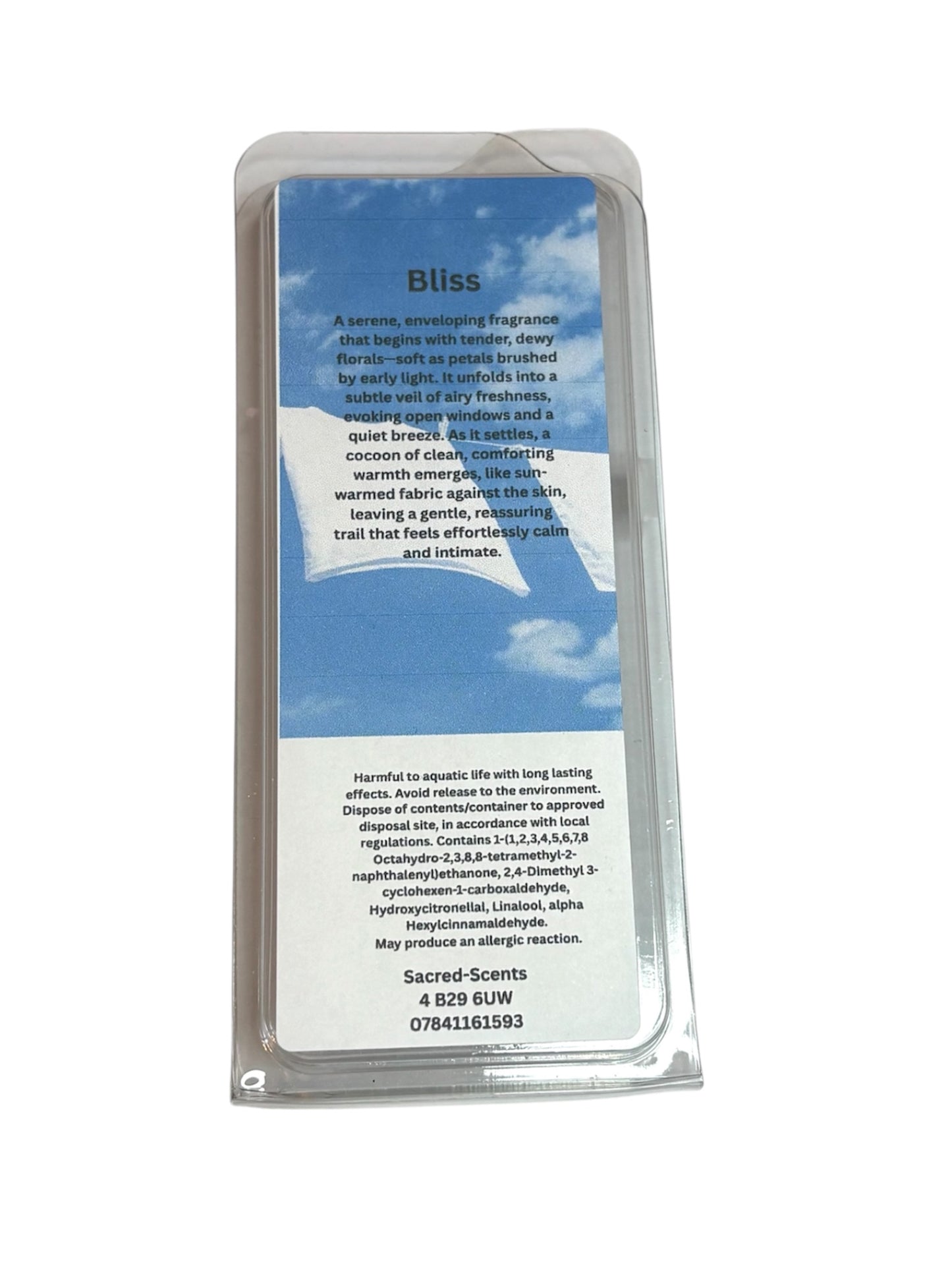 Bliss wax melt clamshell