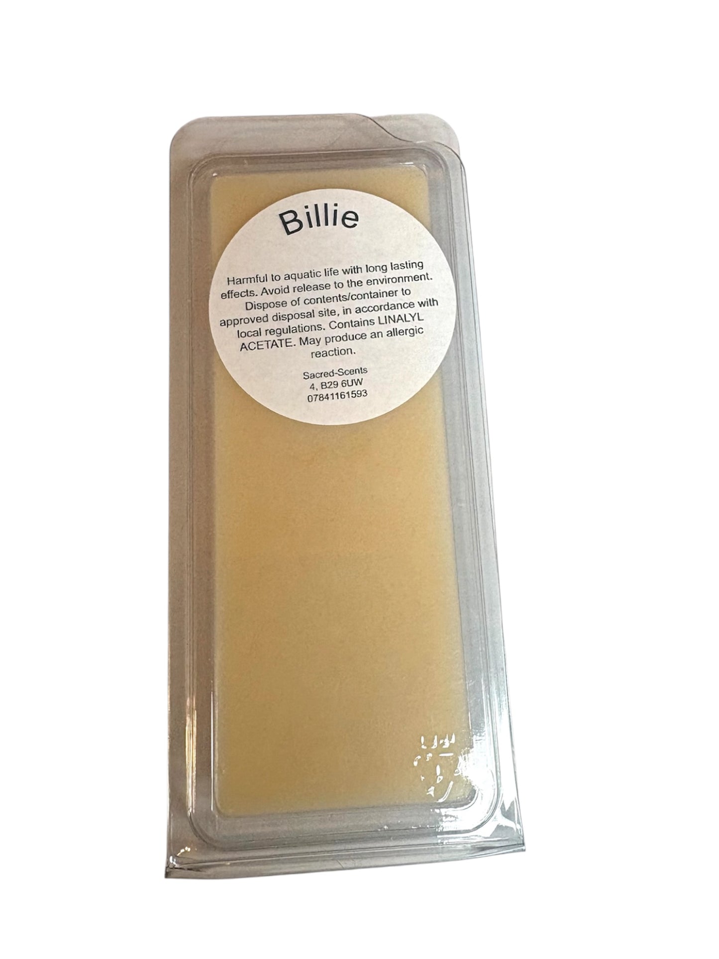 Billie Wax Melt clamshell