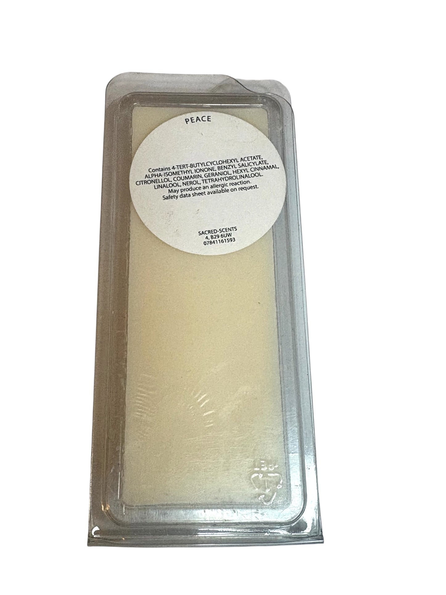 Peace Wax Melt Clamshell