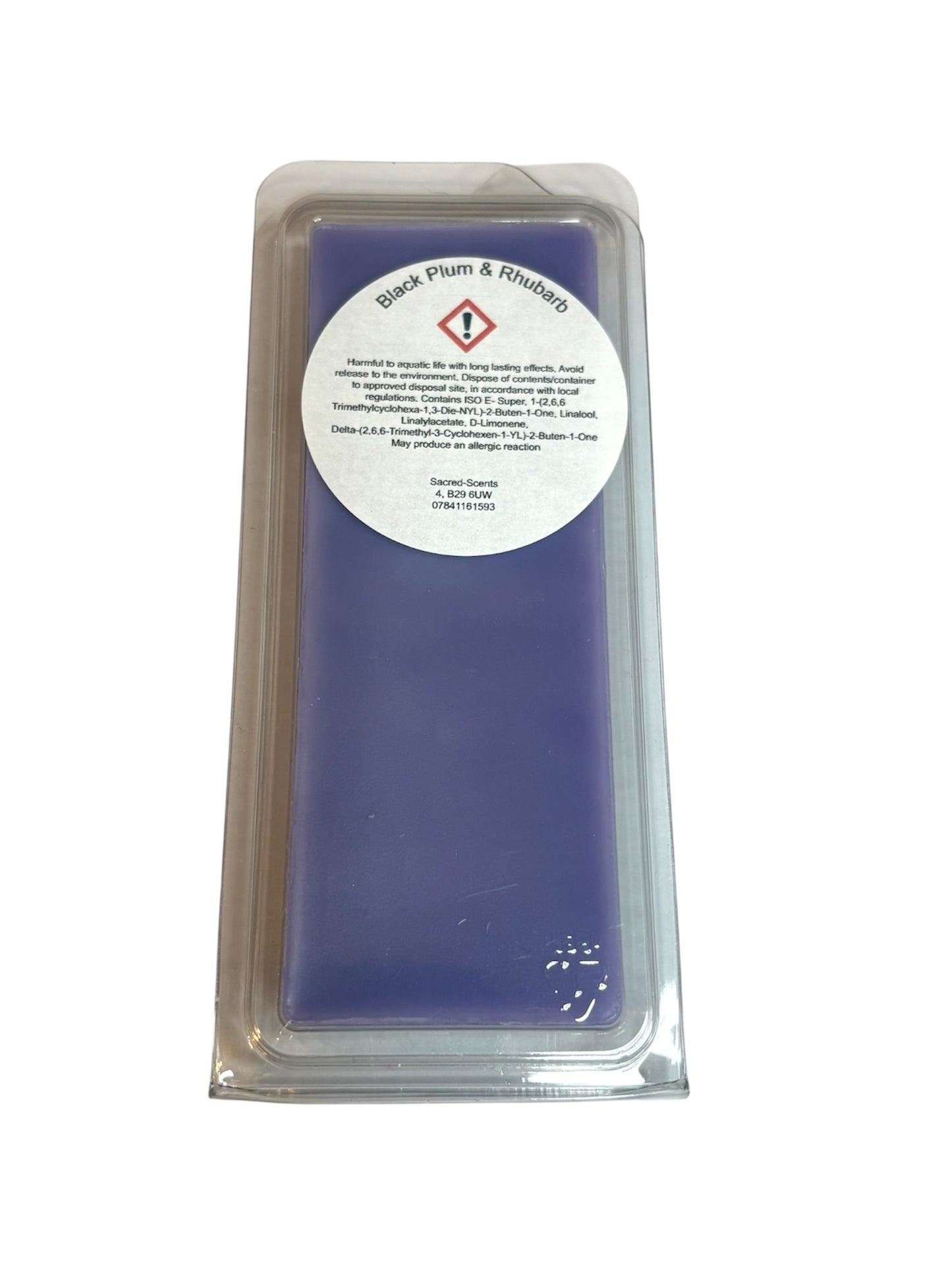 Black Plum & Rhubarb Wax Melt clamshell