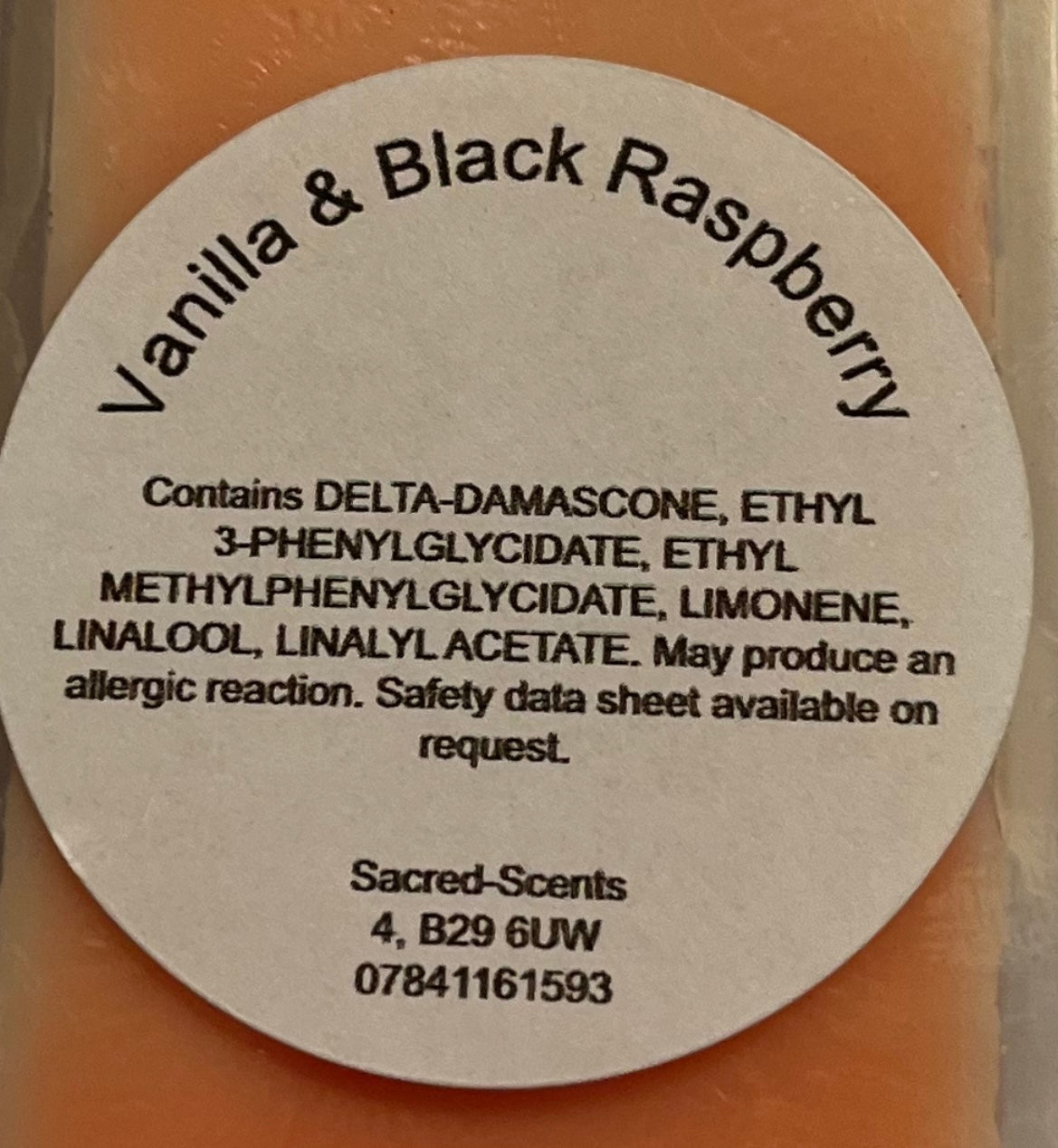 Vanilla & Black Raspberry Wax Melt Clamshell