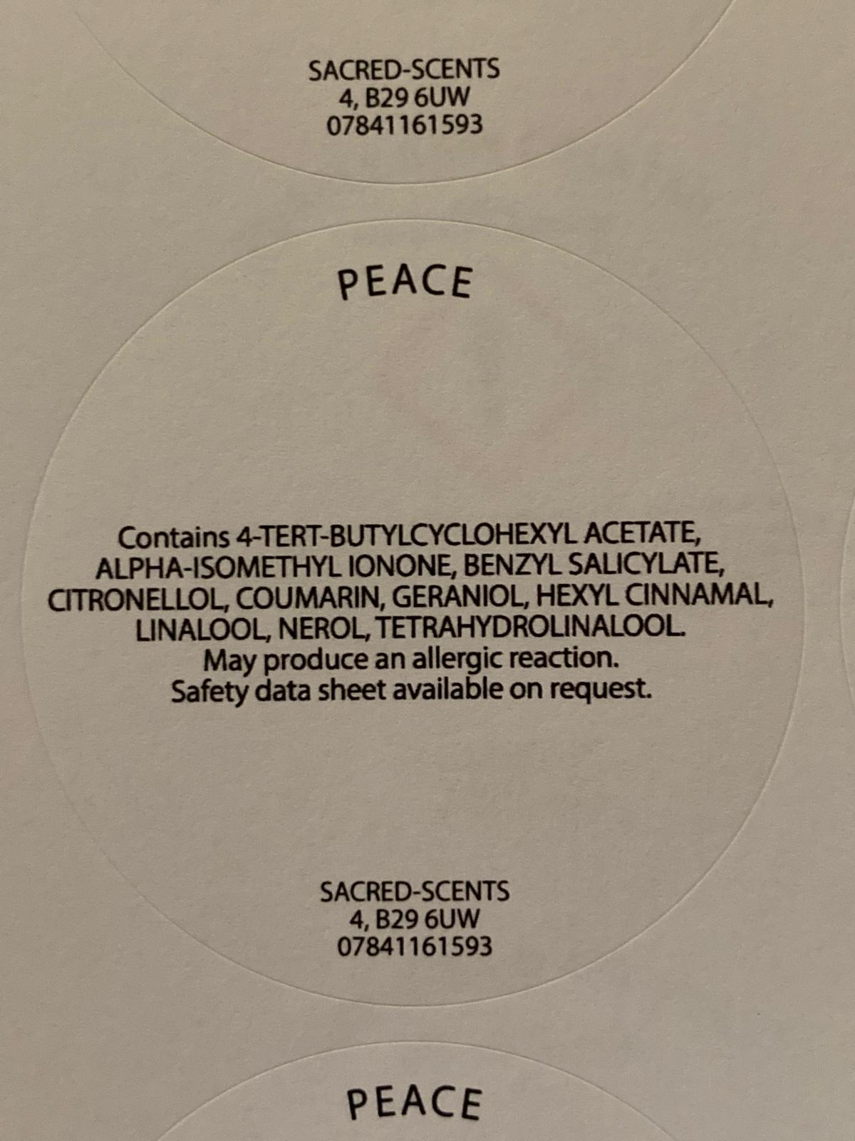 Peace Wax Melt Clamshell
