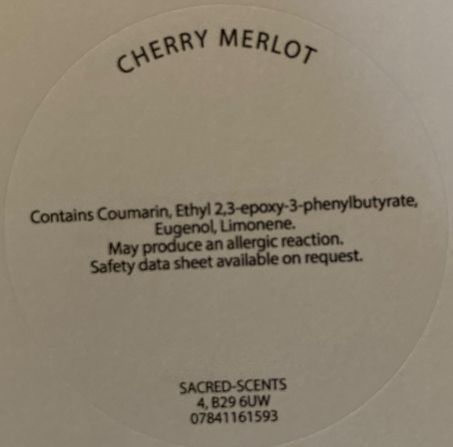 Cherry Merlot Wax Melt Clamshell
