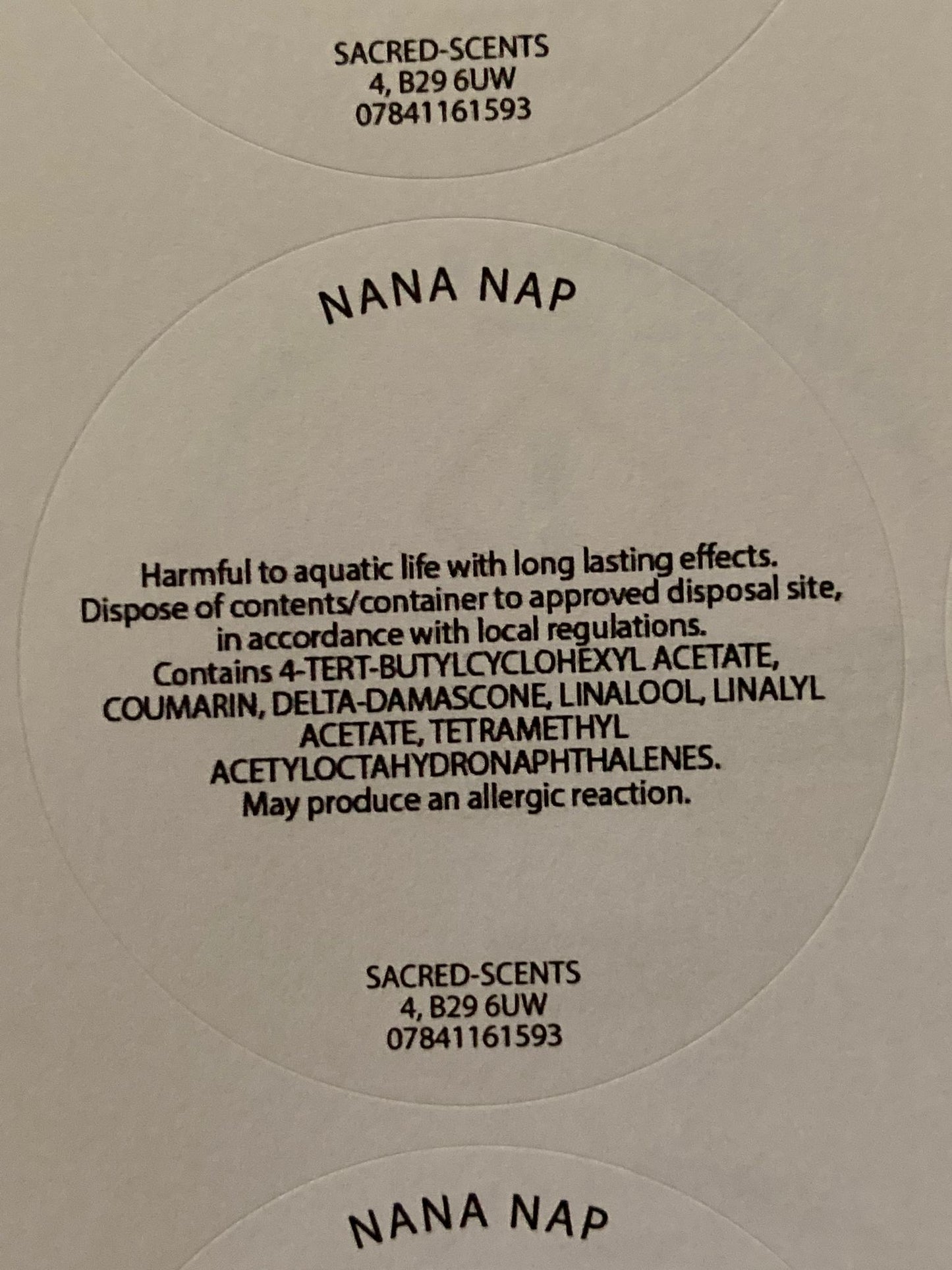 Nana Nap Wax Melt Clamshell