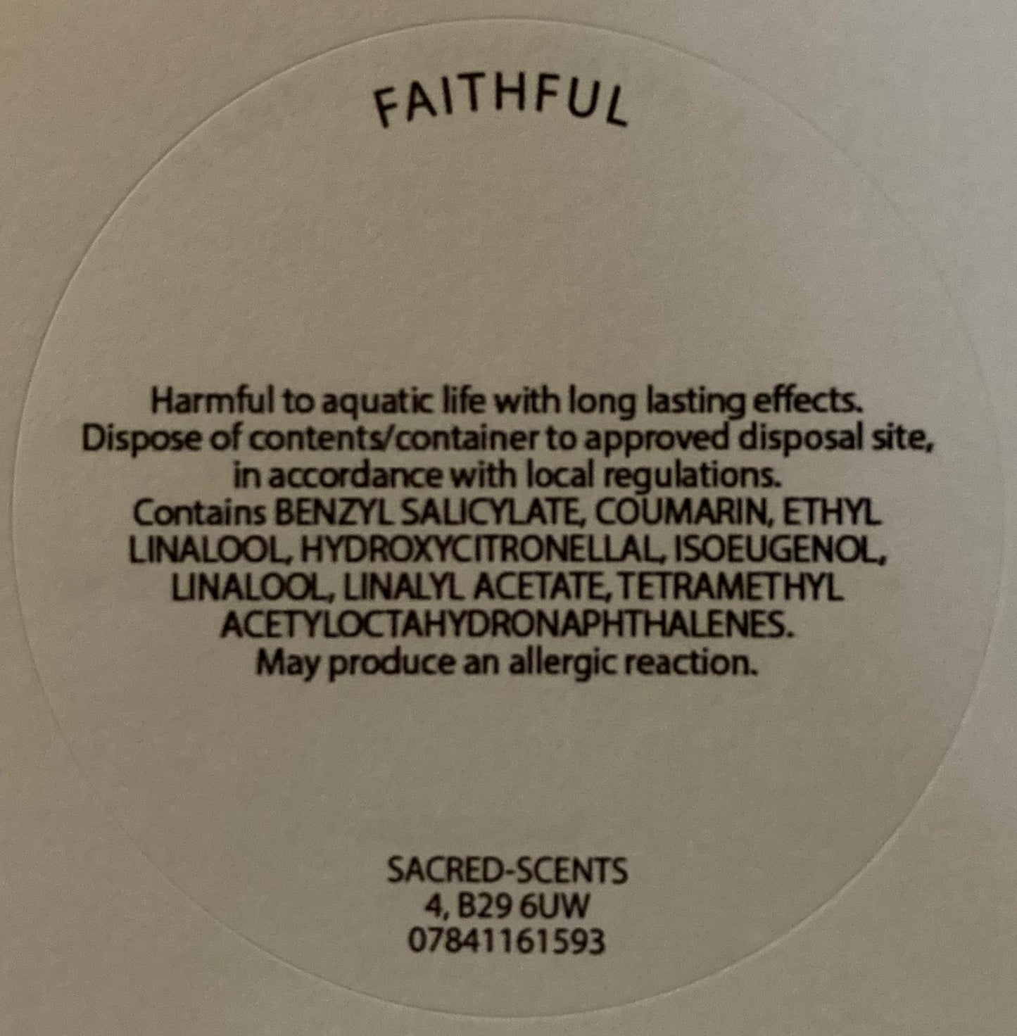 Faithful Wax Melt Clamshell