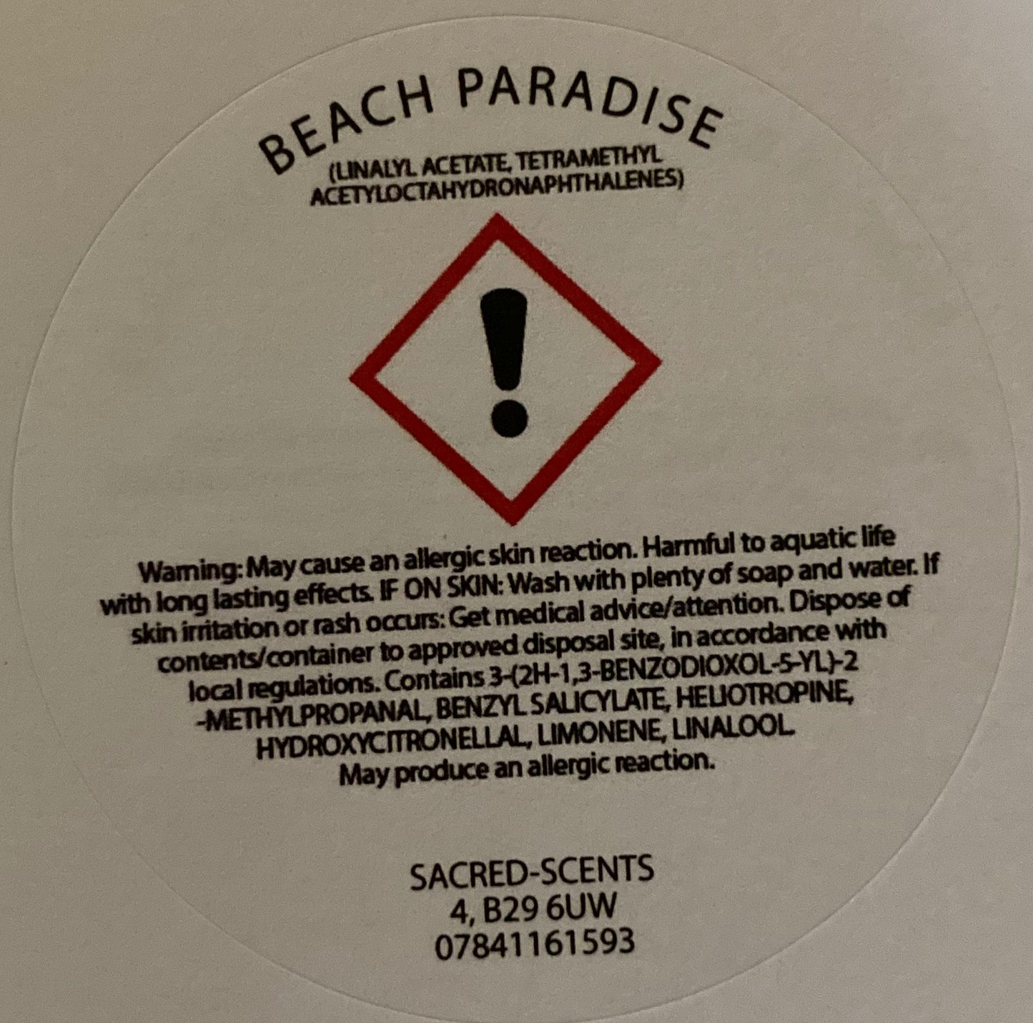Beach Paradise Wax Melt clamshell