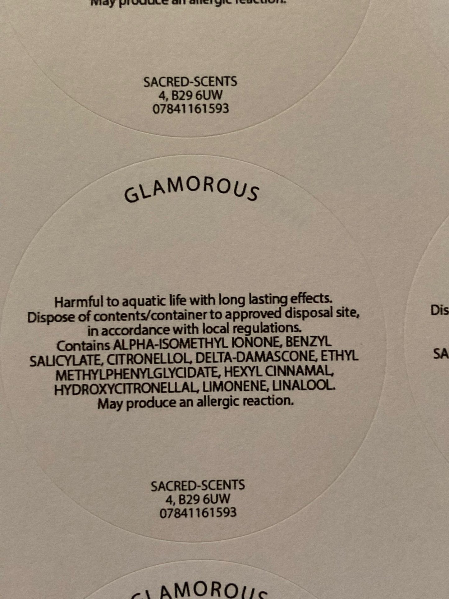 Glamorous Wax Melt Clamshell