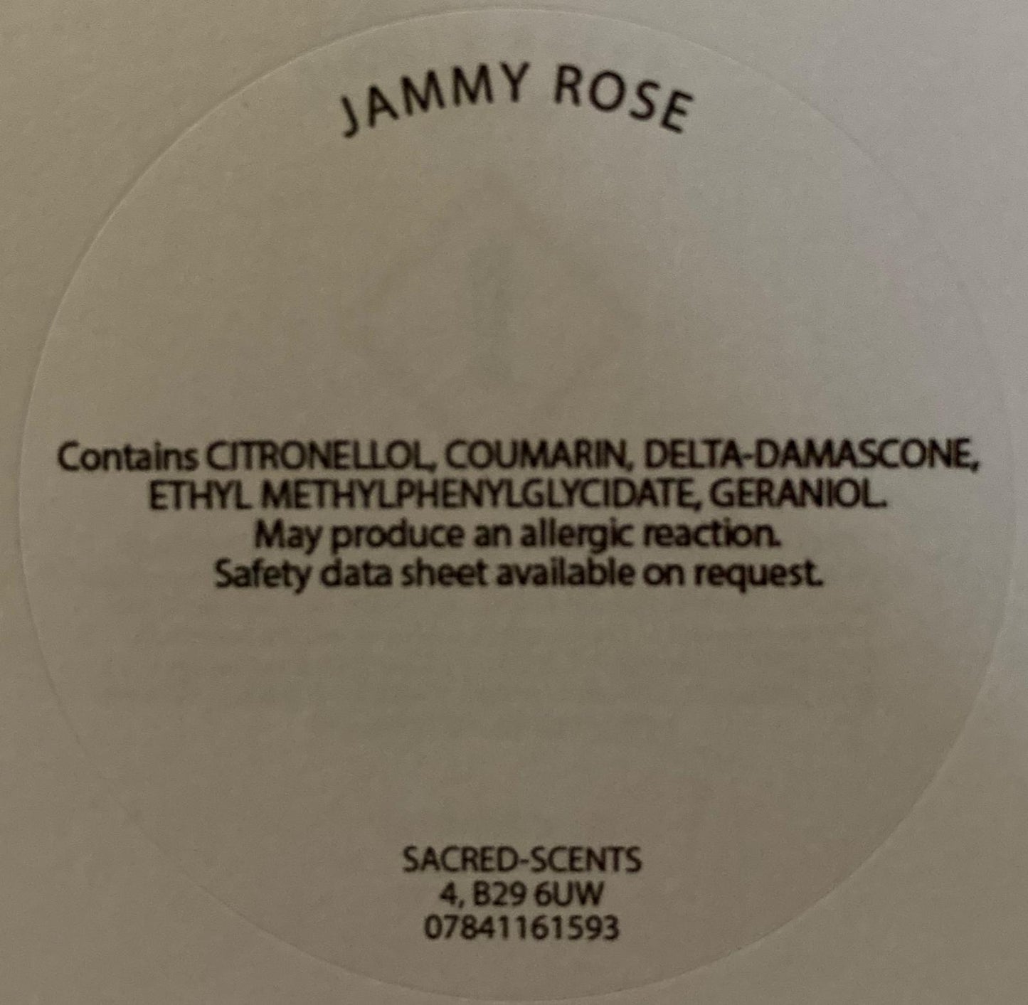 Jammy Rose Wax Melt Clamshell