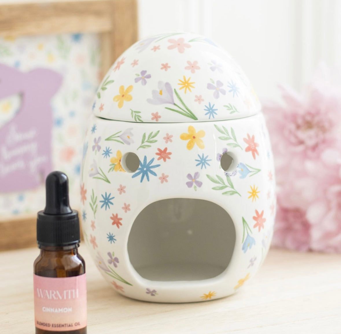 Spring Floral Print Egg Burner