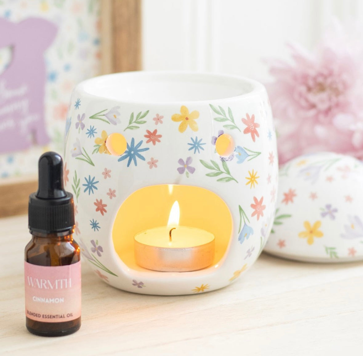 Spring Floral Print Egg Burner
