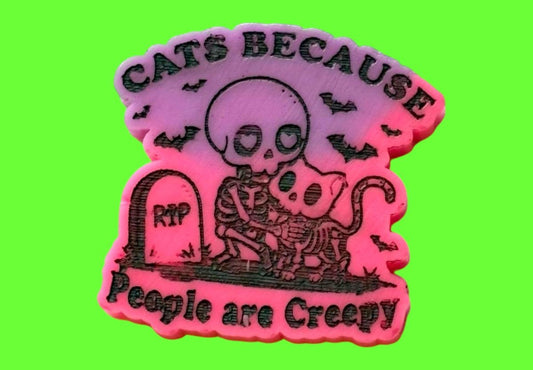 Cats Because People Are Creepy wax melt shape