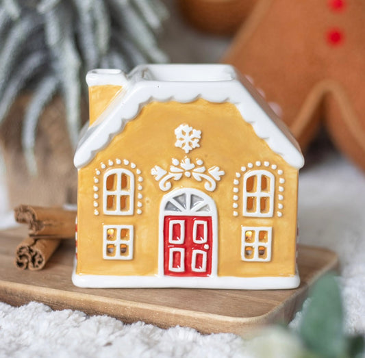 Candy Cane Gingerbread House Burner