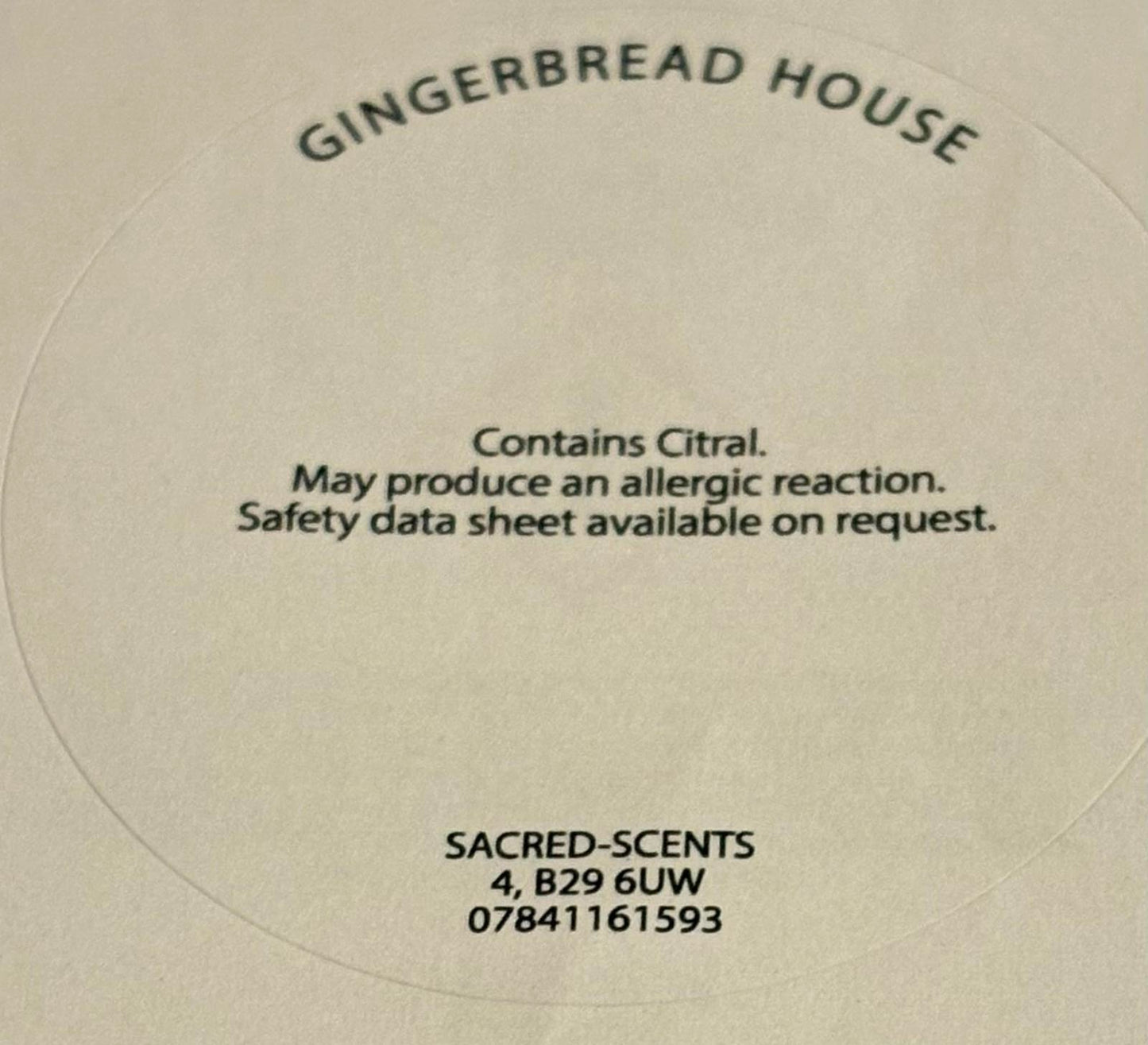 Gingerbread House Christmas Wax Melt Clamshell